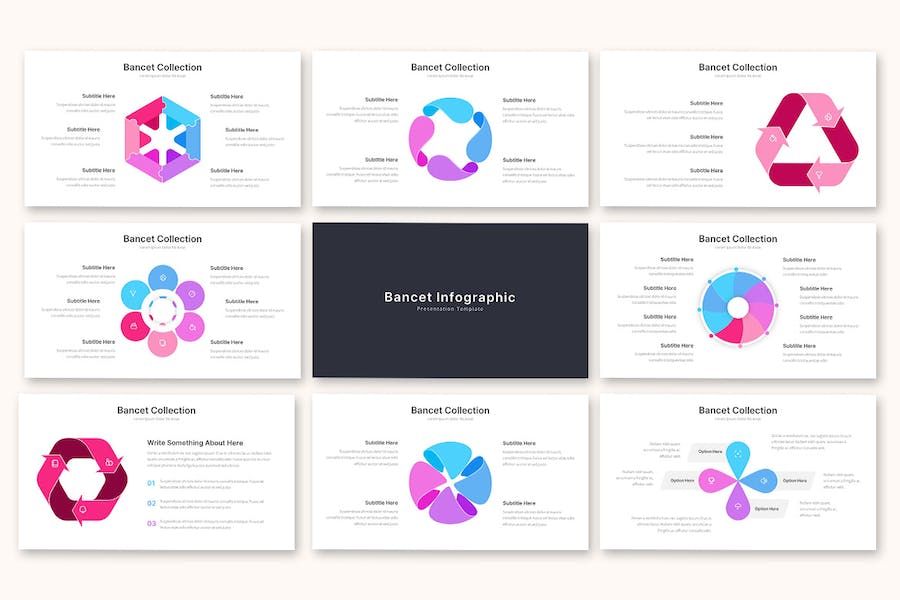 数据展示统计分析信息图形PPT模板 - PPT派