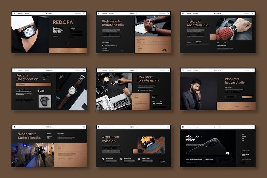 商务企业品牌宣传推广Keynote模板 - PPT派