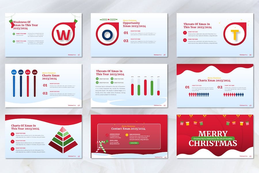 圣诞节主题演讲策划活动方案Keynote模板 - PPT派