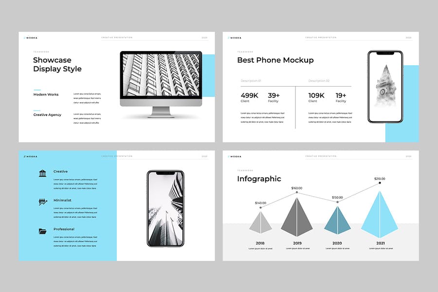 极简设计商务演讲方案PPT模板 - PPT派