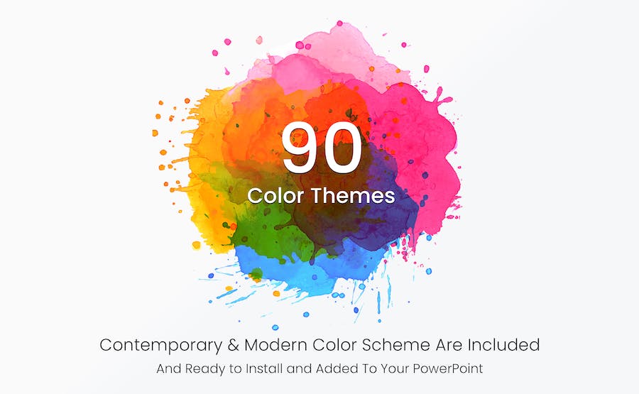 抽象圆形数据可视化信息图表PPT模板 - PPT派