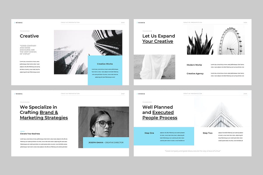 极简设计商务演讲方案PPT模板 - PPT派