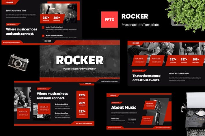 音乐节活动策划方案PPT模板 - PPT派