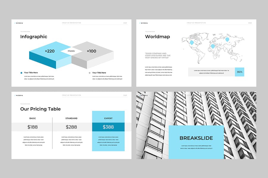 极简设计商务演讲方案PPT模板 - PPT派