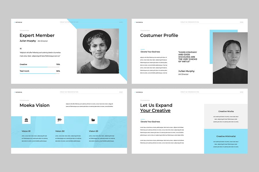 极简设计商务演讲方案PPT模板 - PPT派