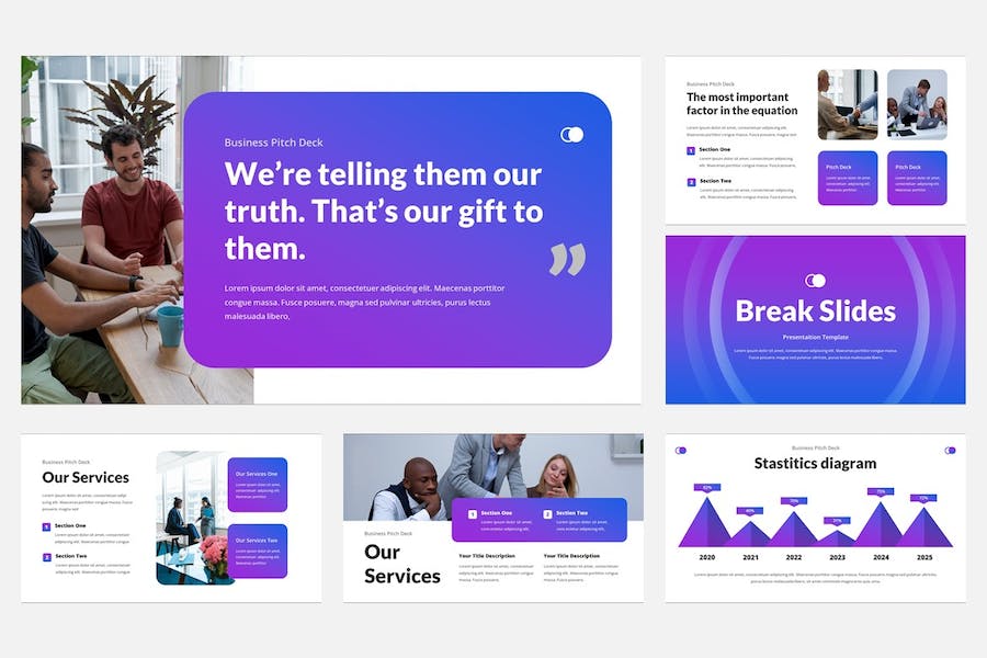 商务品牌基调战略讲述Keynote模板 - PPT派