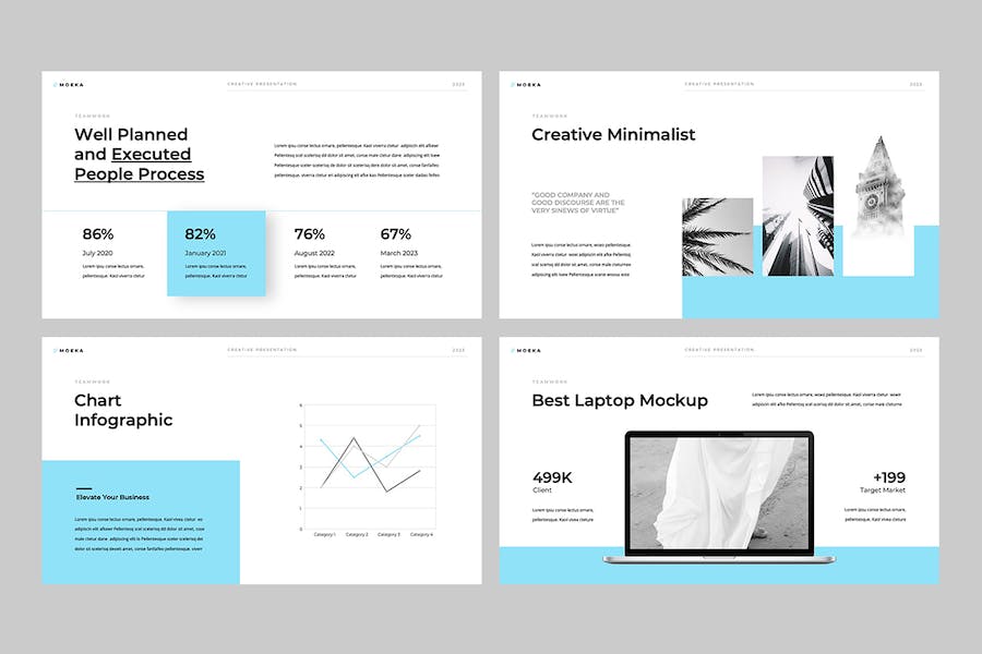 极简设计商务演讲方案PPT模板 - PPT派
