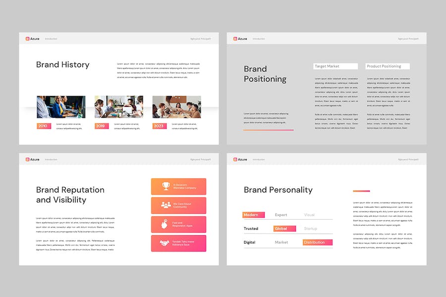 品牌形象设计指南规范Keynote模板 - PPT派