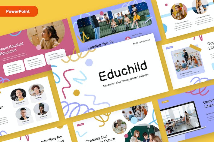 儿童早教培训教育课程学习PPT模板 - PPT派