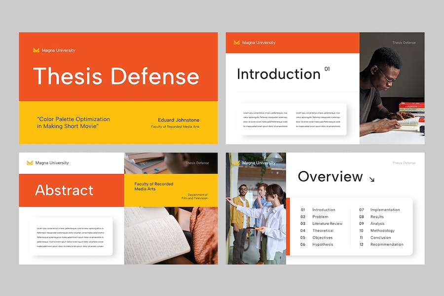 学位论文答辩防御方案展示Keynote模板 - PPT派