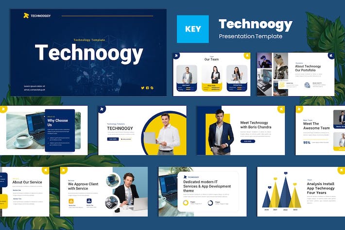 技术人工智能应用发展讲述Keynote模板 - PPT派