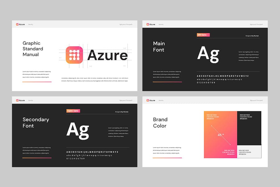 品牌形象设计指南规范Keynote模板 - PPT派