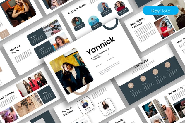 商务团队管理协作演讲Keynote模板 - PPT派