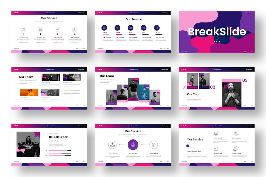 欧美商务风主题演讲展示Keynote模板 - PPT派