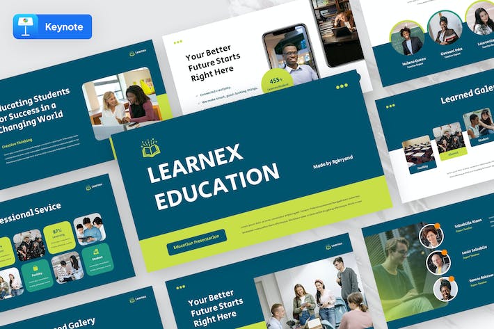 教育学习课程培训体系设计Keynote模板 - PPT派