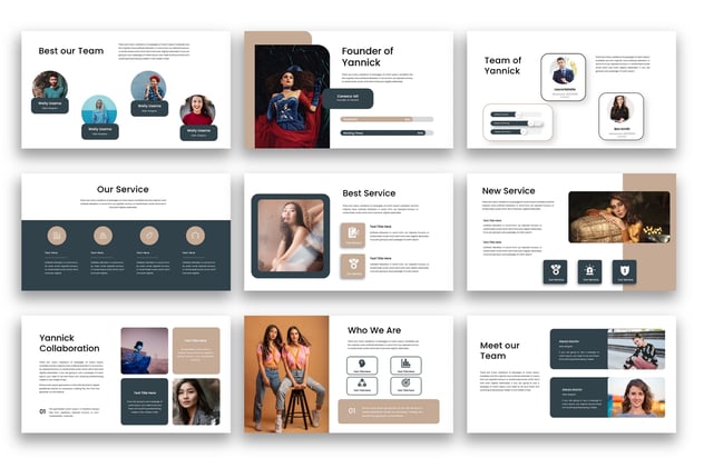 商务团队管理协作演讲Keynote模板 - PPT派