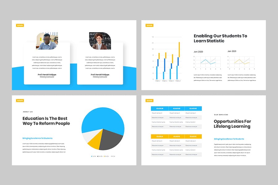 在线教育培训课程教学方案Keynote模板 - PPT派