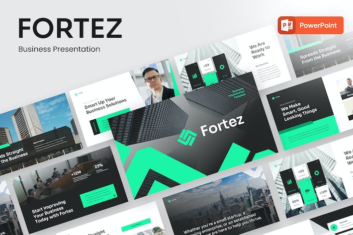 商业企业展示文案演讲方案PPT模板 - PPT派