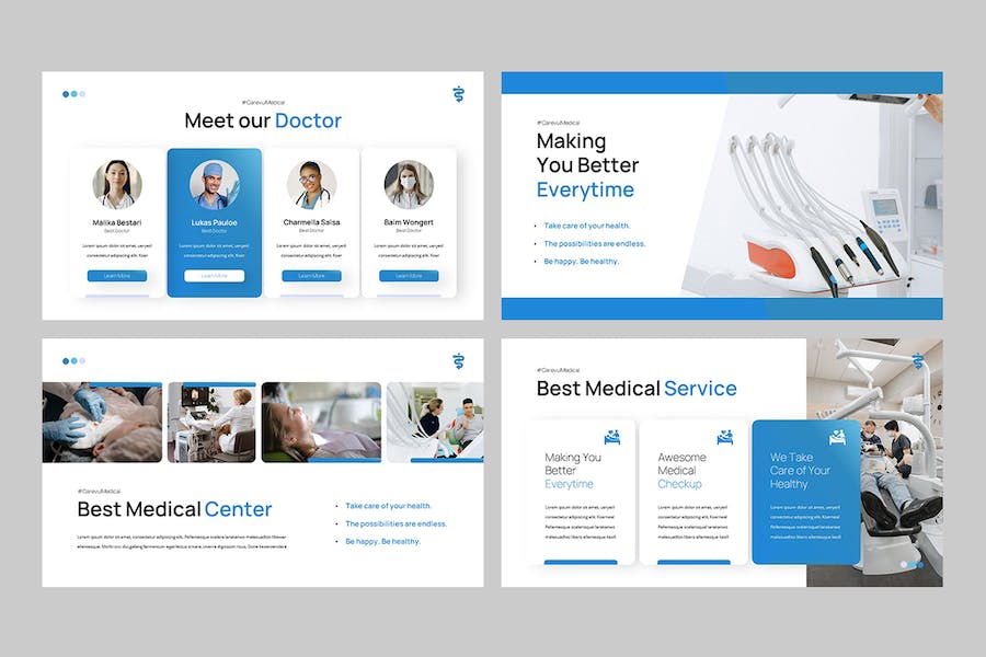 现代医学护理教学课程方案PPT模板 - PPT派