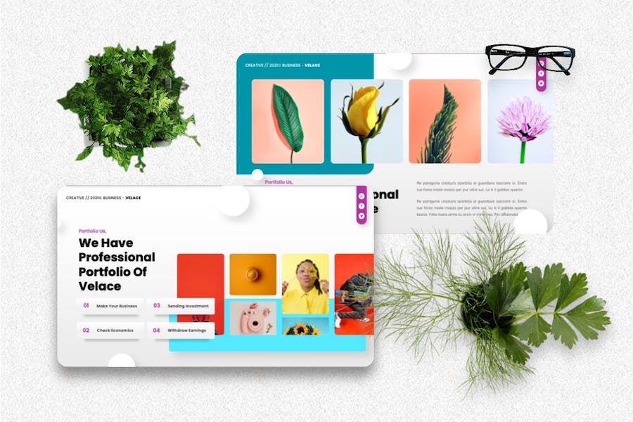 企业品牌宣传天鹅绒质感PPT模板 - PPT派