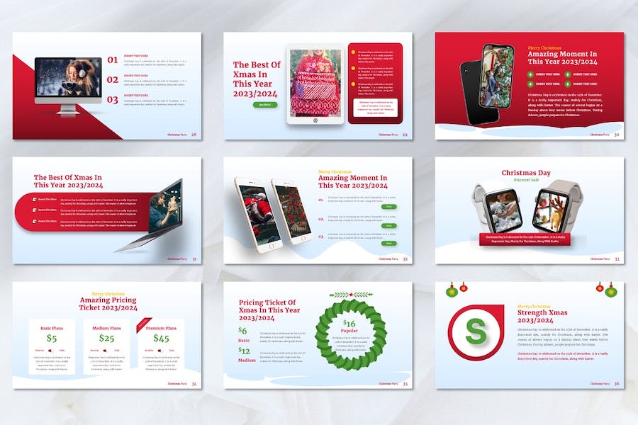 圣诞节主题演讲策划活动方案Keynote模板 - PPT派