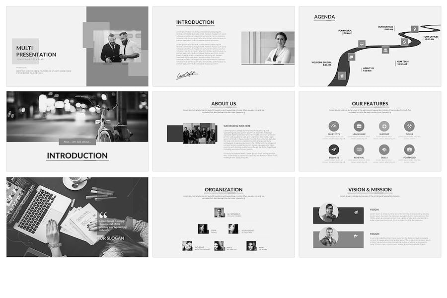 极简风格商务展示Keynote模板 - PPT派