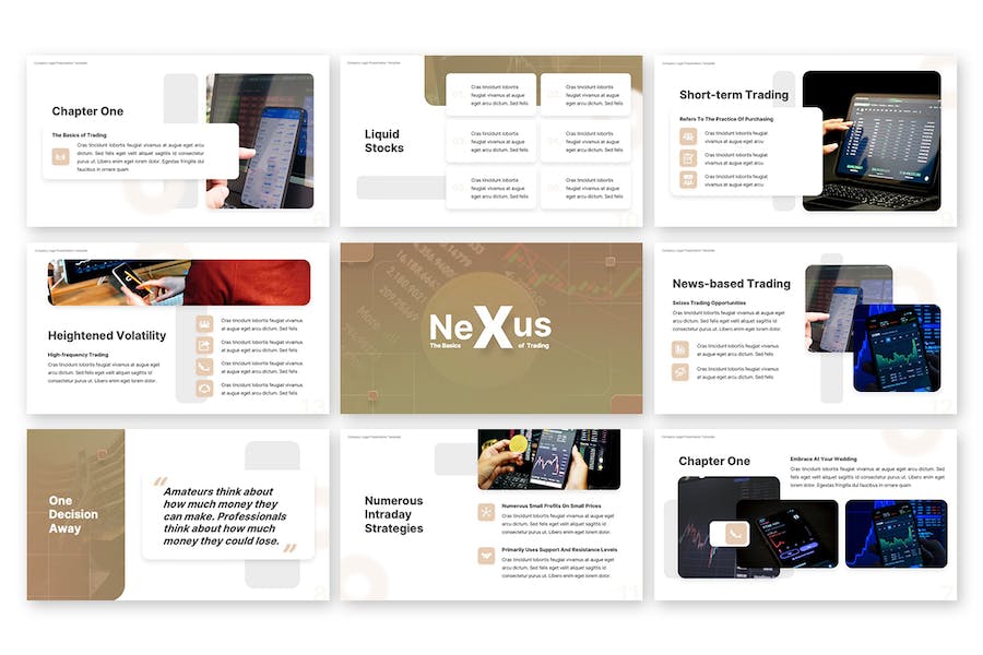 蓝色商务交易流程演示PPT模板 - PPT派