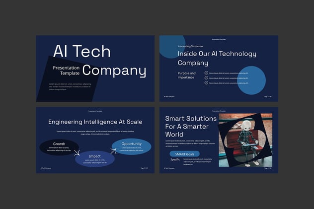 人工智能技术创新方案展示PPT模板 - PPT派
