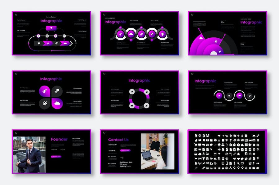商务企业展示创新方案Keynote模板 - PPT派