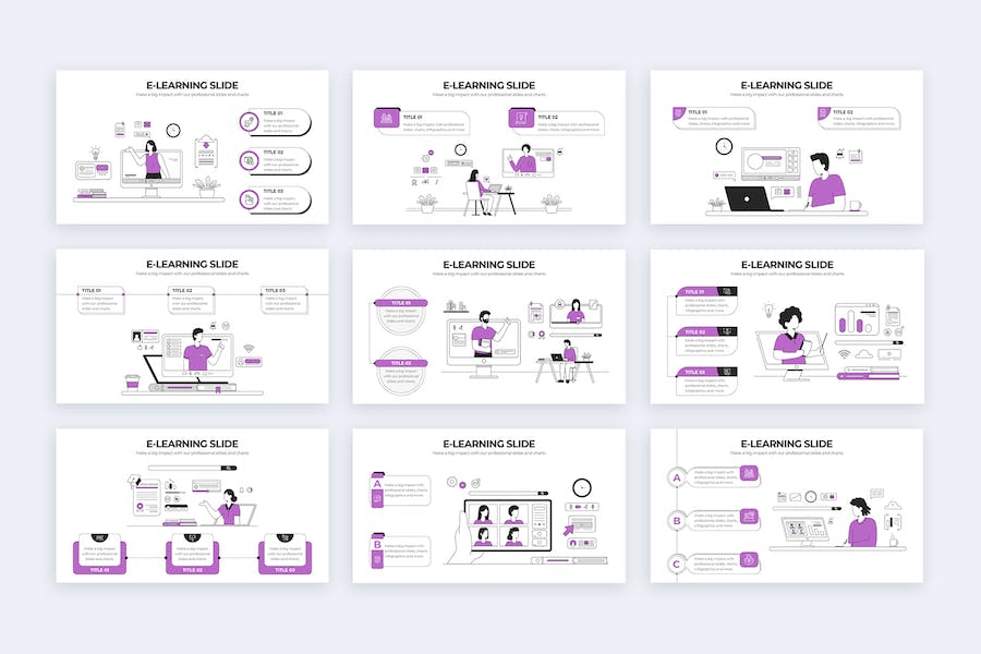 在线教育电子学习平台Keynote模板 - PPT派