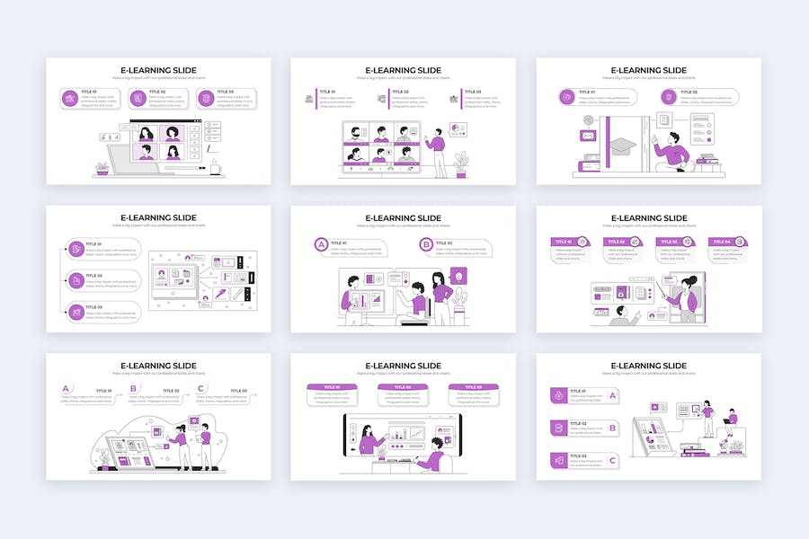 在线教育电子学习平台Keynote模板 - PPT派