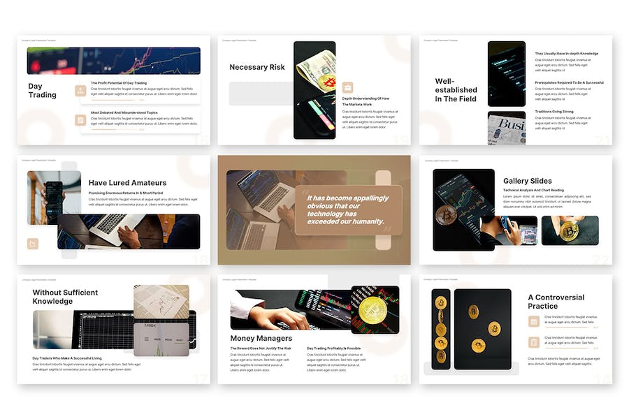 蓝色商务交易流程演示PPT模板 - PPT派