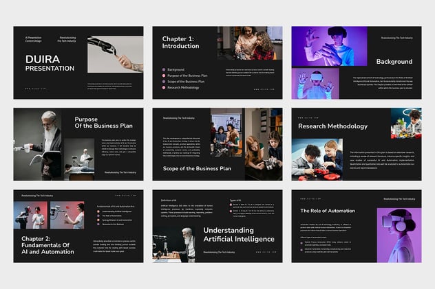 人工智能技术科技创新Keynote模板 - PPT派