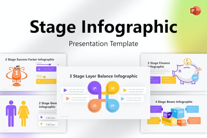 阶段-信息图表-PowerPoint-模板 - PPT派
