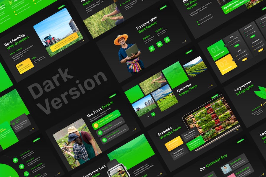 生态农业主题演讲Keynote模板 - PPT派