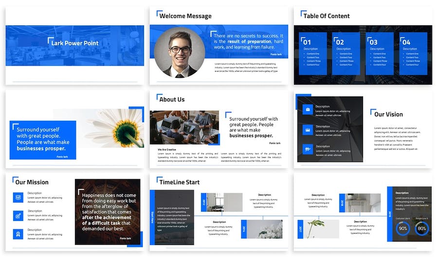 极简清洁商务设计PPT模板 - PPT派