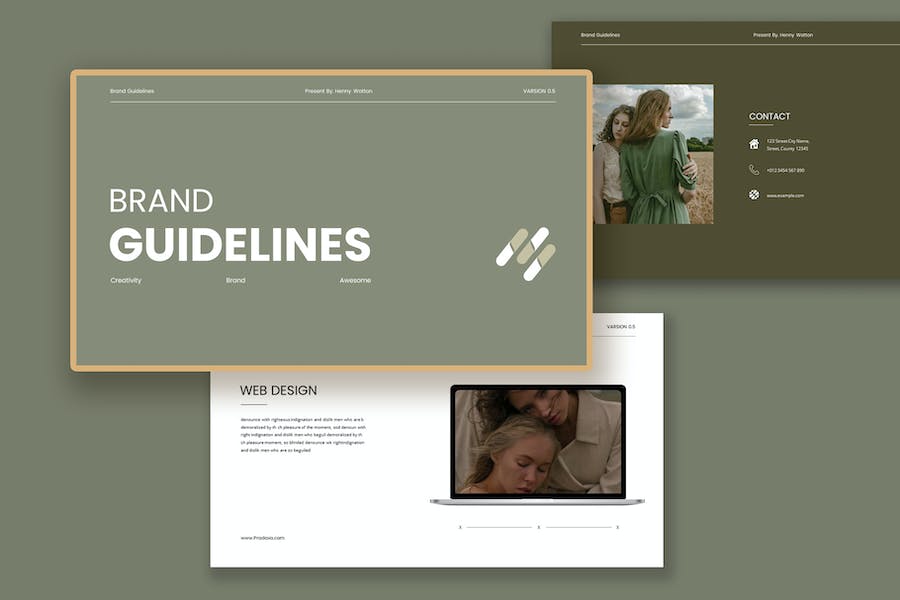 企业品牌视觉识别系统设计指南PPT模板 - PPT派