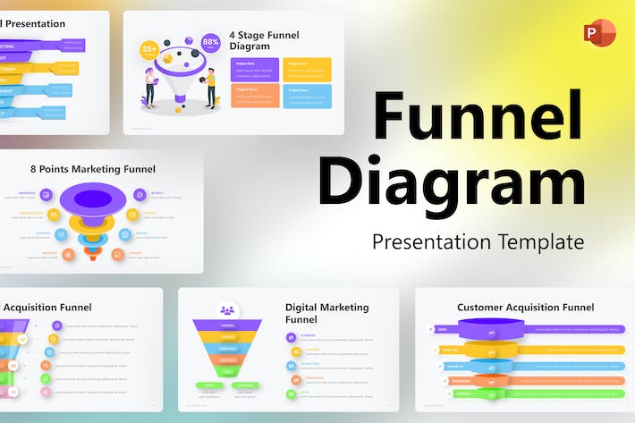 漏斗图-PowerPoint-模板- PPT派