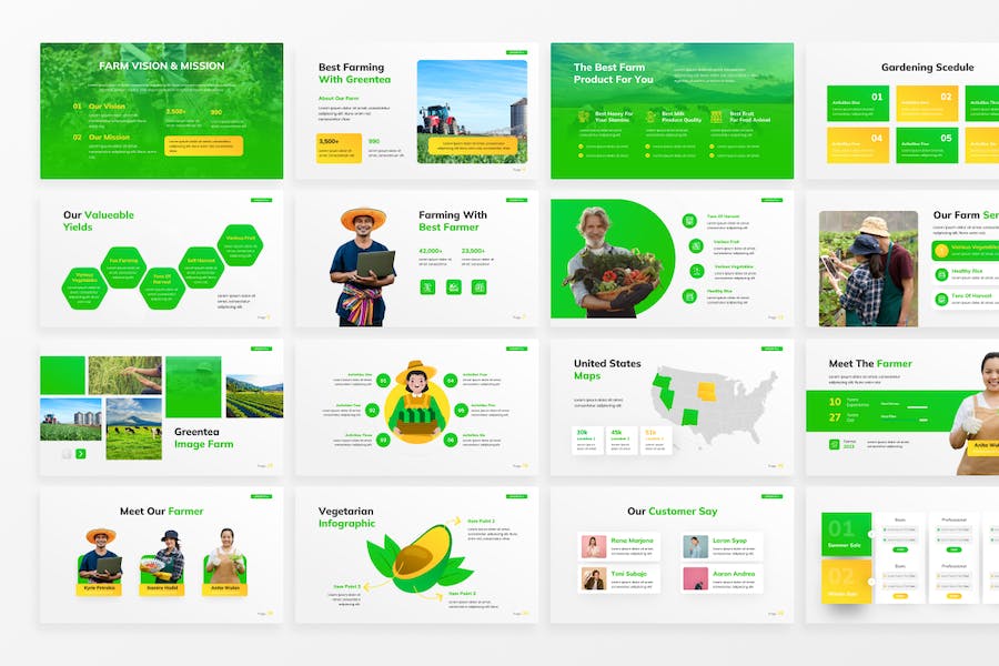 生态农业主题演讲Keynote模板 - PPT派