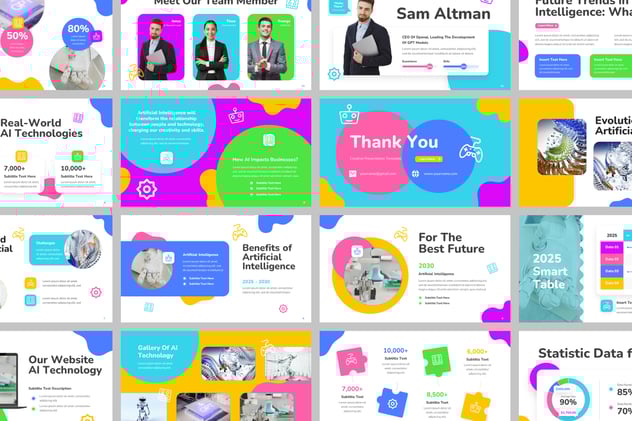 人工智能科技数字化创新方案Keynote模板 - PPT派