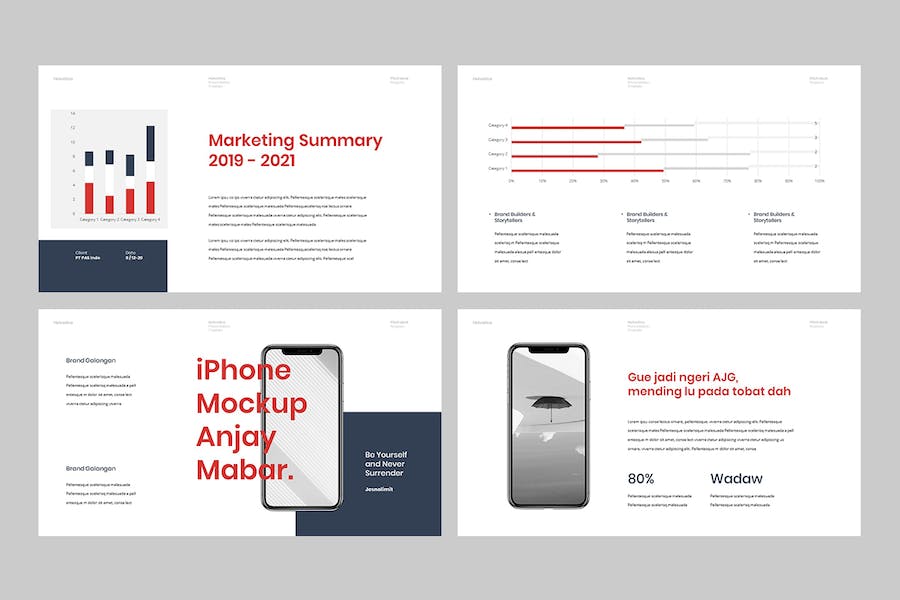 简洁现代商务企业宣传提案Keynote模板 - PPT派