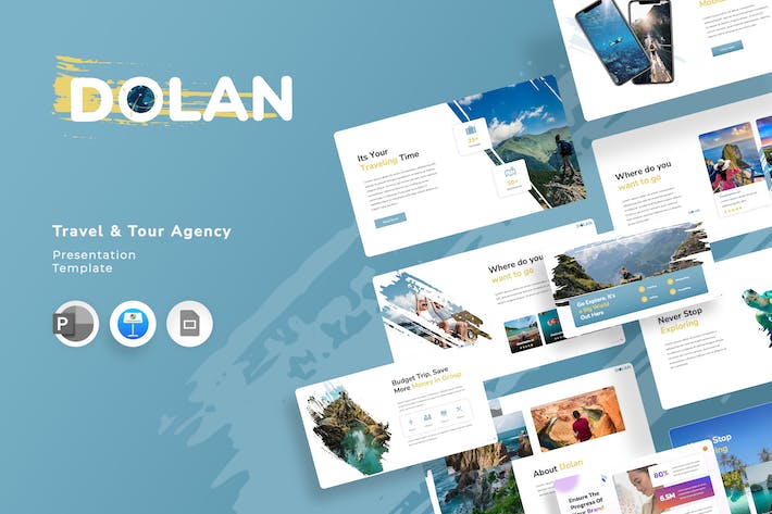 旅游度假旅行线路推荐Keynote模板 - PPT派