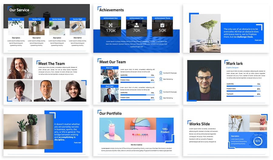 极简清洁商务设计PPT模板 - PPT派