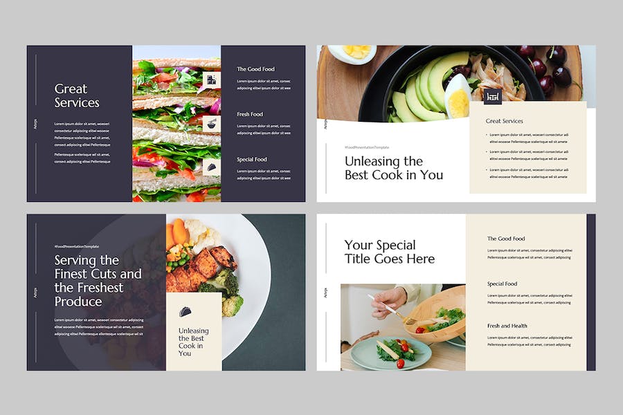 美食餐饮品牌宣传推广PPT模板 - PPT派