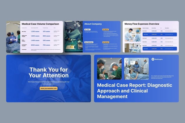 医疗案例分析研究报告PPT模板 - PPT派