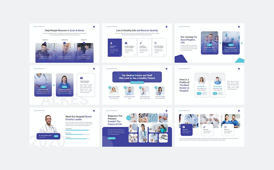 医疗卫生主题学术报告Keynote模板 - PPT派