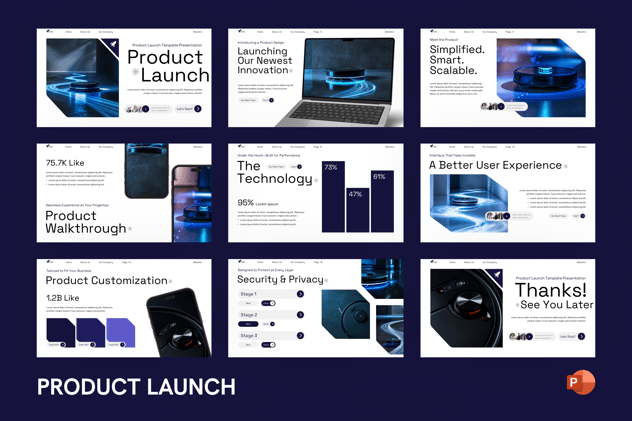 新产品发布会营销宣传方案PPT模板 Retry - PPT派