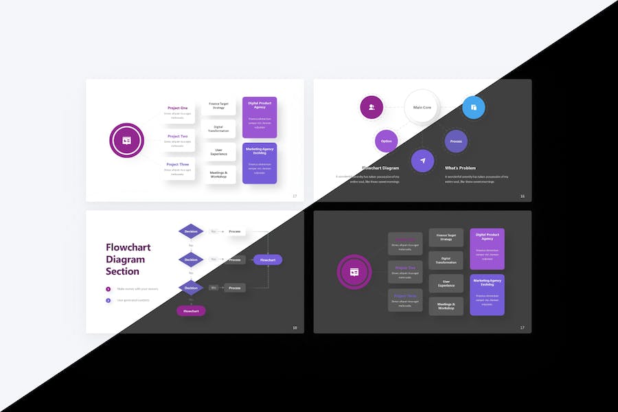 Rectic-flowchart-infographic-powerpoint-template - PPT派