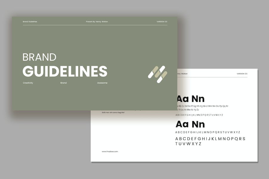 企业品牌视觉识别系统设计指南PPT模板 - PPT派