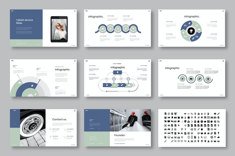 商务企业服务介绍推广Keynote模板 - PPT派